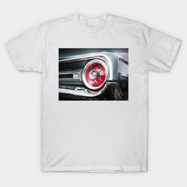 American classic car Galaxie 500 1964 Rear T-Shirt by Beate Gube